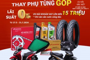 SỬA XE TRẢ GÓP THAY PHỤ TÙNG TRẢ GÓP